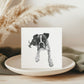 A detailed hand-illustrated greeting card featuring Rigel the Boxer, perfect for sending heartfelt messages to Boxer dog lovers.

