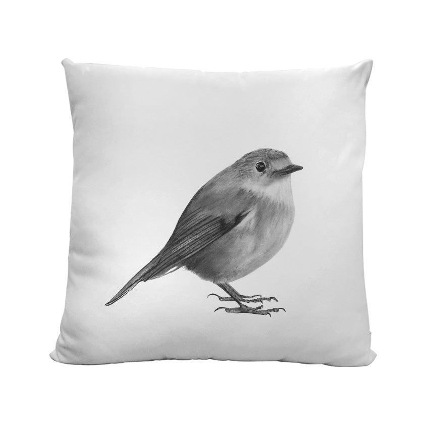 A Faux Suede Robin Cushion From Libra Fine Arts 