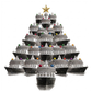 Cruise Ship Christmas Tree Greeting Card