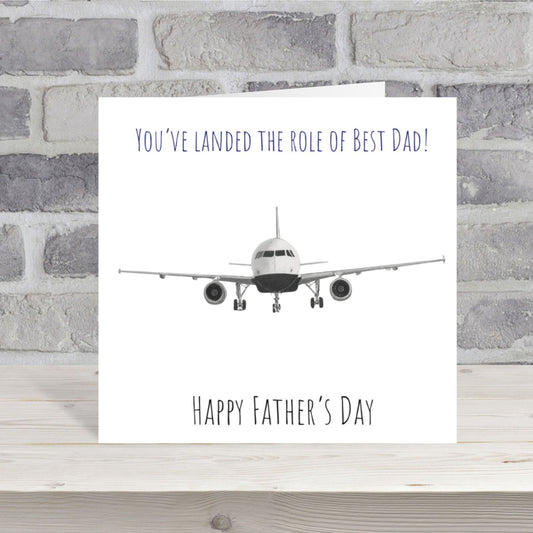 You’ve Landed the Best Dad A320 Father’s Day Card