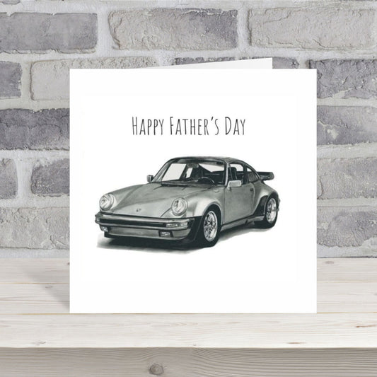 German Sports Car Porsche Happy Father’s Day Card
