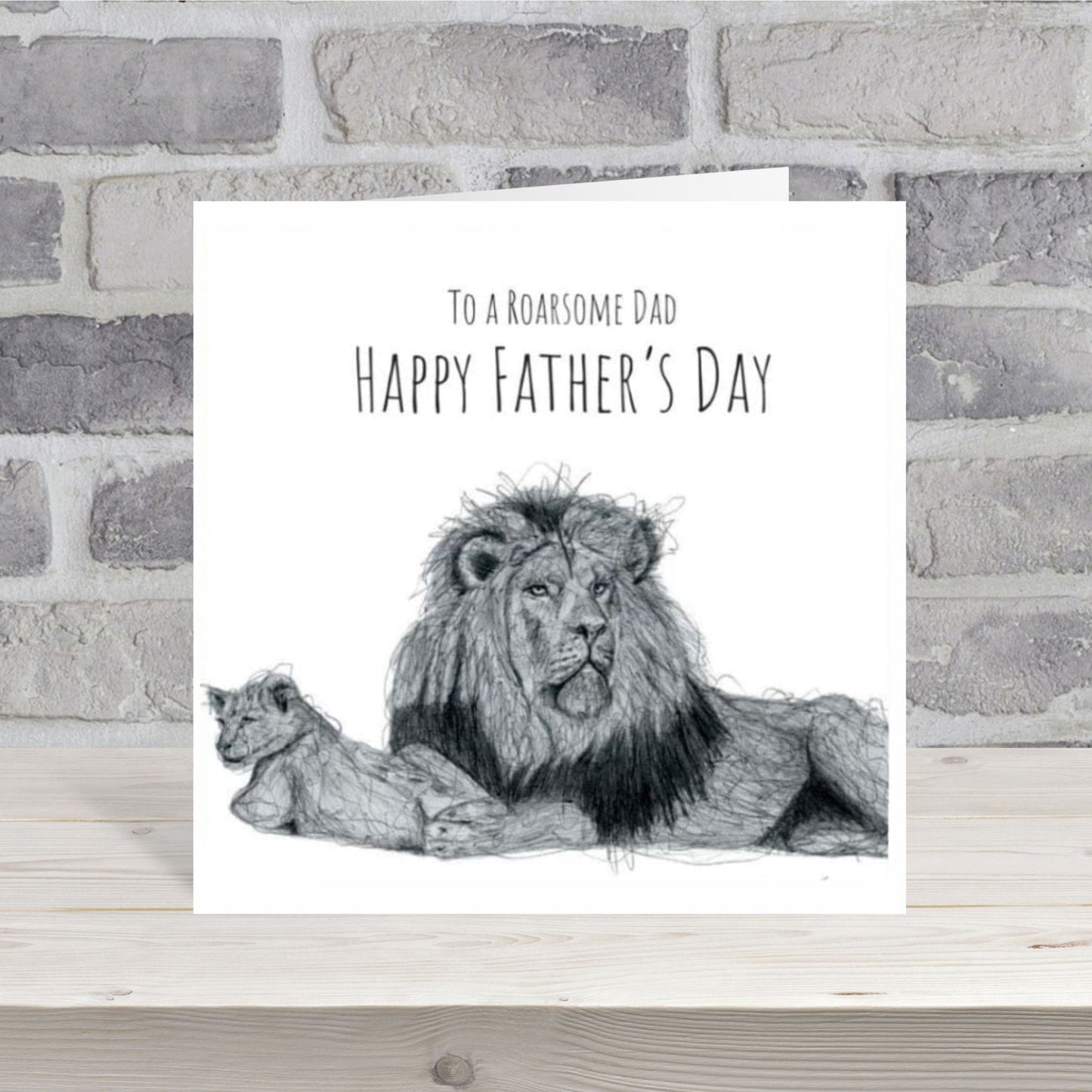 To A Roarsome Dad Fathers Day Card