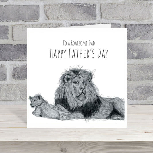 To A Roarsome Dad Fathers Day Card