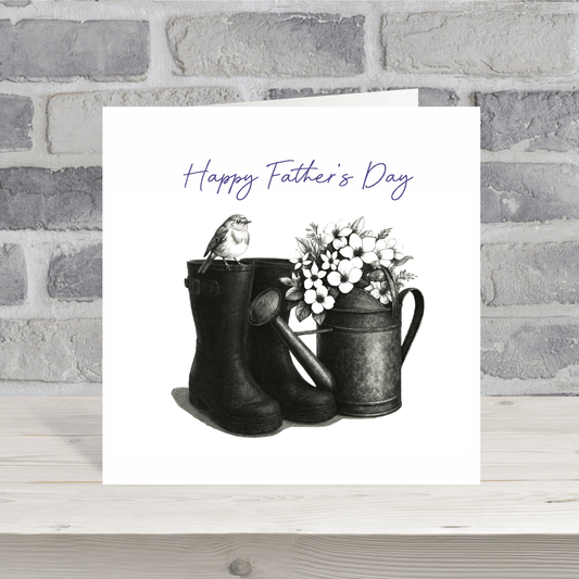 Wellington Boots & Robin Wishes for Father’s Day