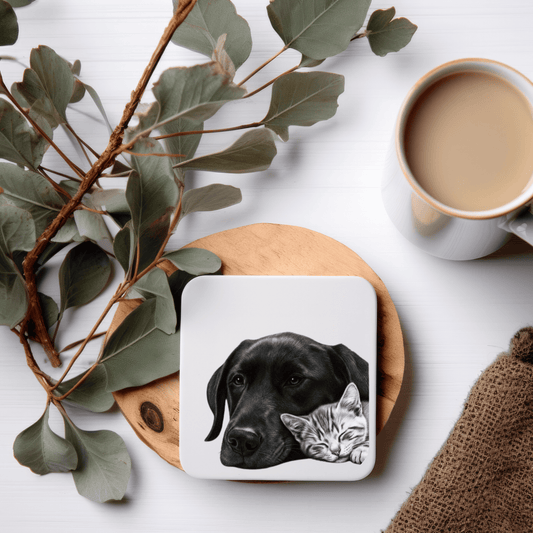 Best Friends Cat and Dog Drinks Coaster