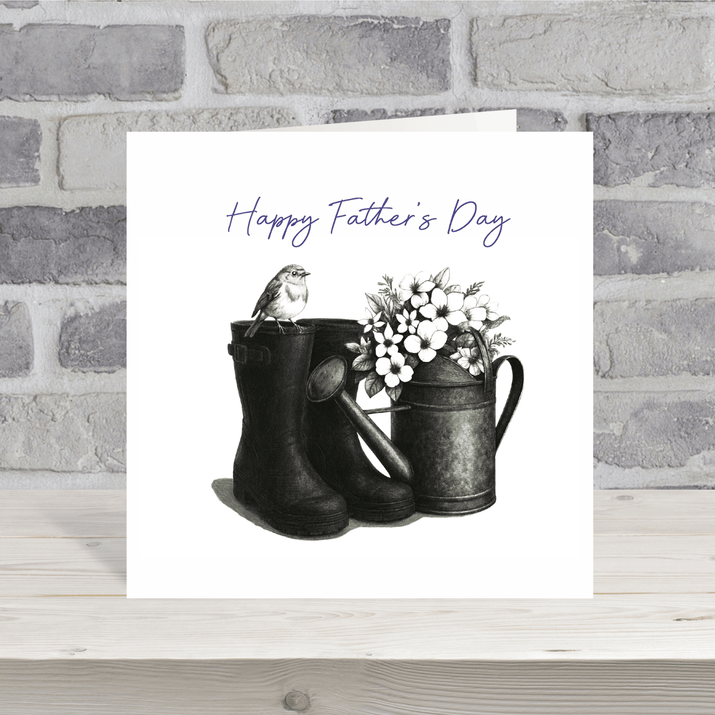 Wellington Boots & Robin Wishes for Father’s Day