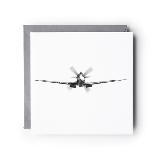 Spitfire Head On Aircraft Greeting Card