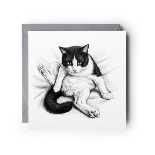 Cheeky Cat Greeting Card