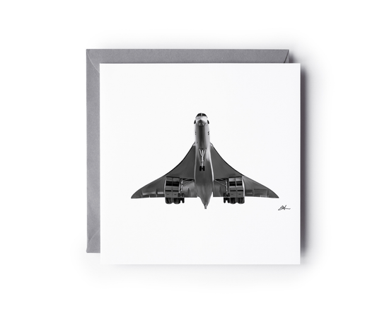 Concorde Final Approach Aviation Greeting Card
