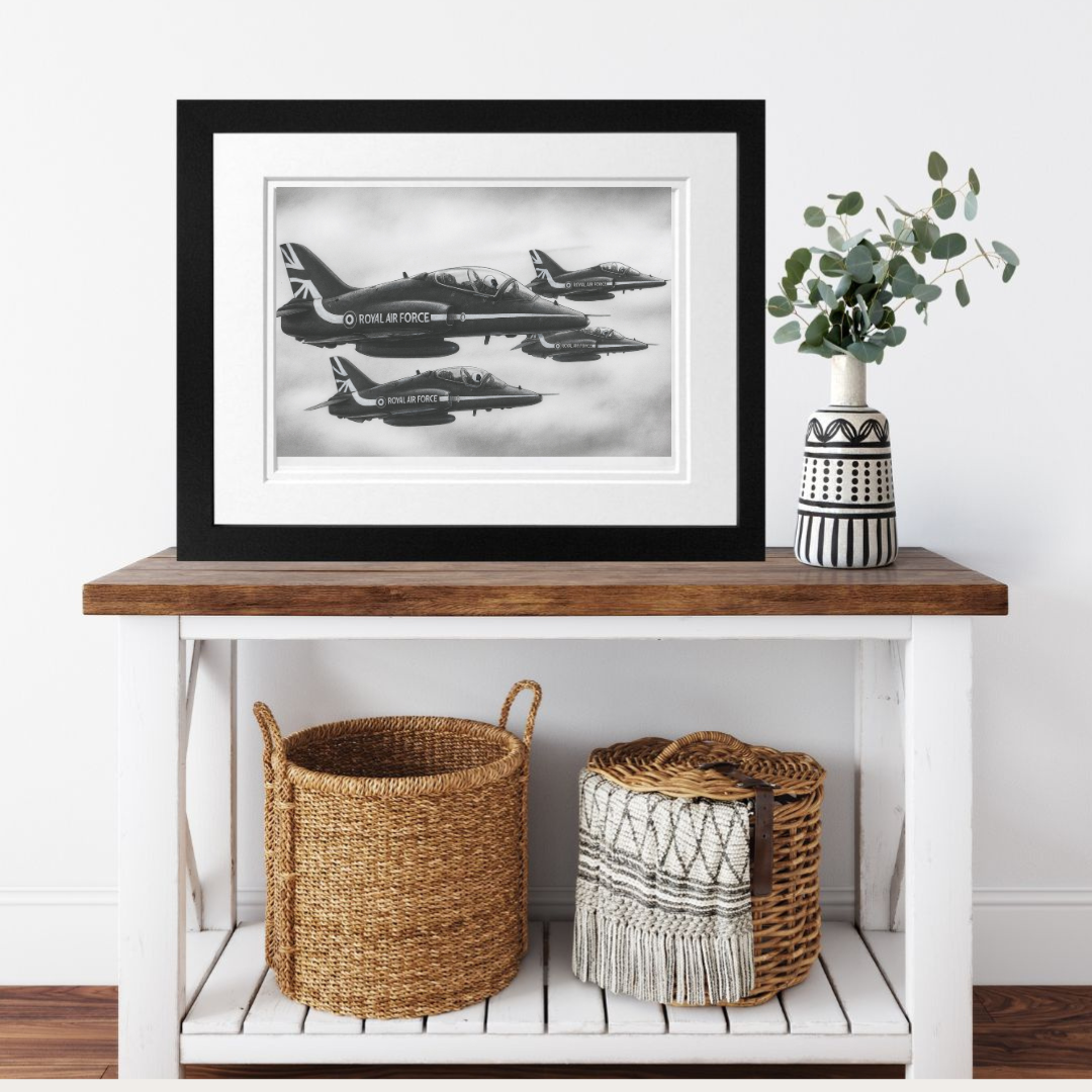 Hand-Drawn Red Arrows Print