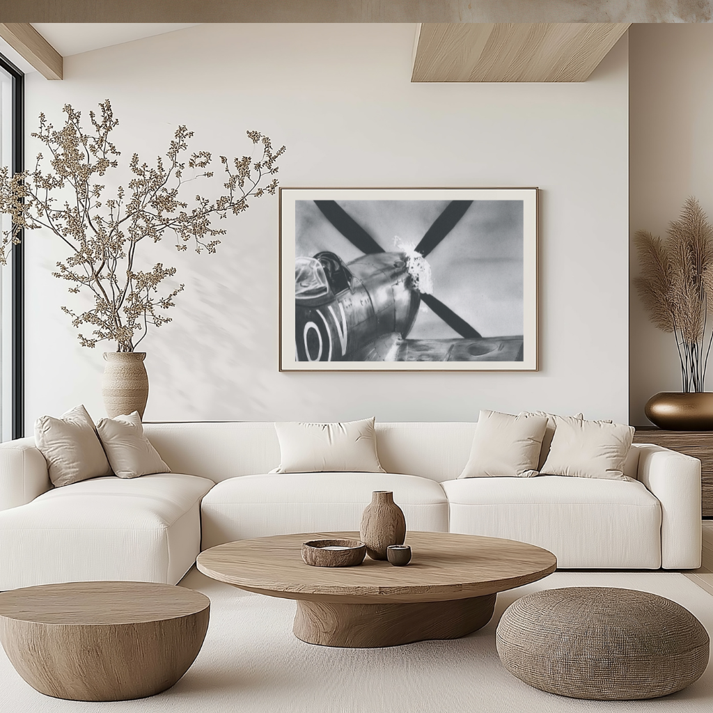 'Hot Starter' Spitfire Aircraft Fine Art Print