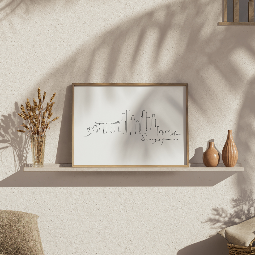 Singapore Skyline Print