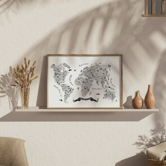 Typography World Map