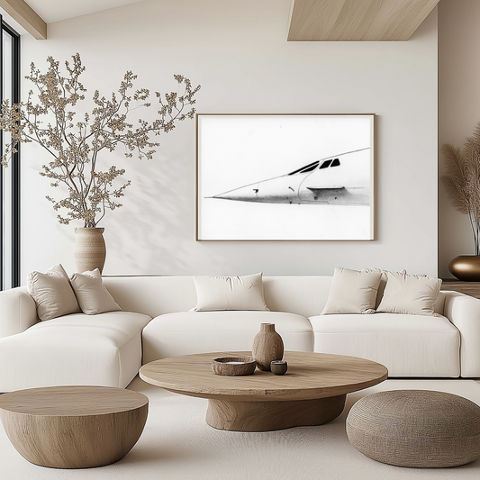 Concorde Aircraft Fine Art Print | Nose Up Aviation Artwork