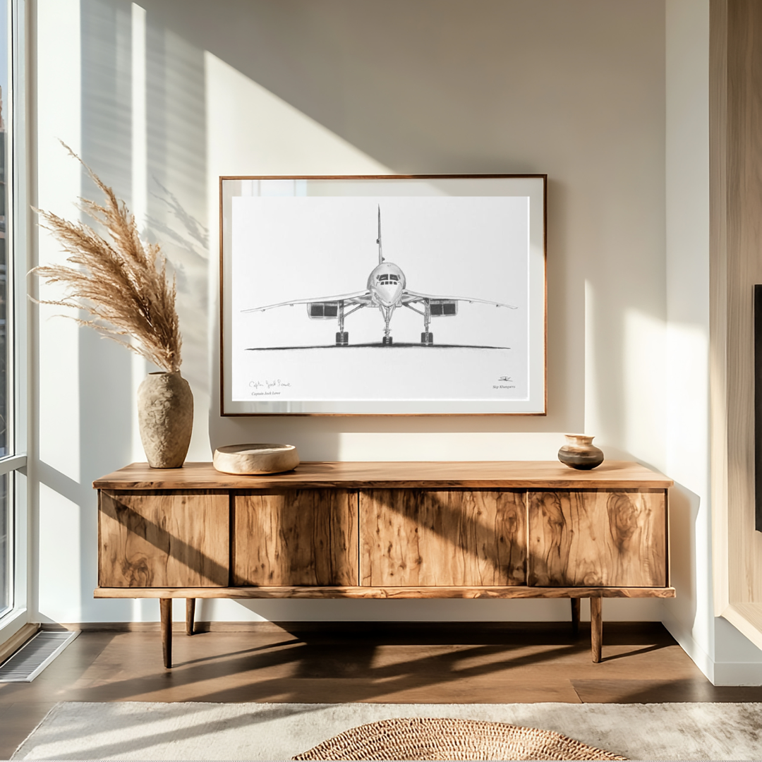 Concorde Limited Edition Signed Framed Print .