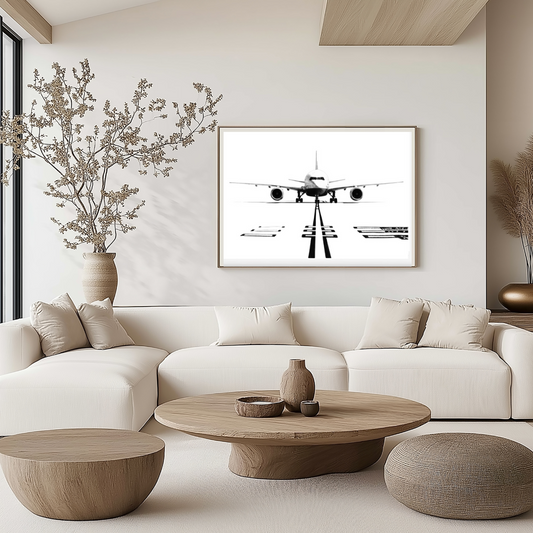 Airbus 320 Neo Aircraft Print | Modern Aviation Art