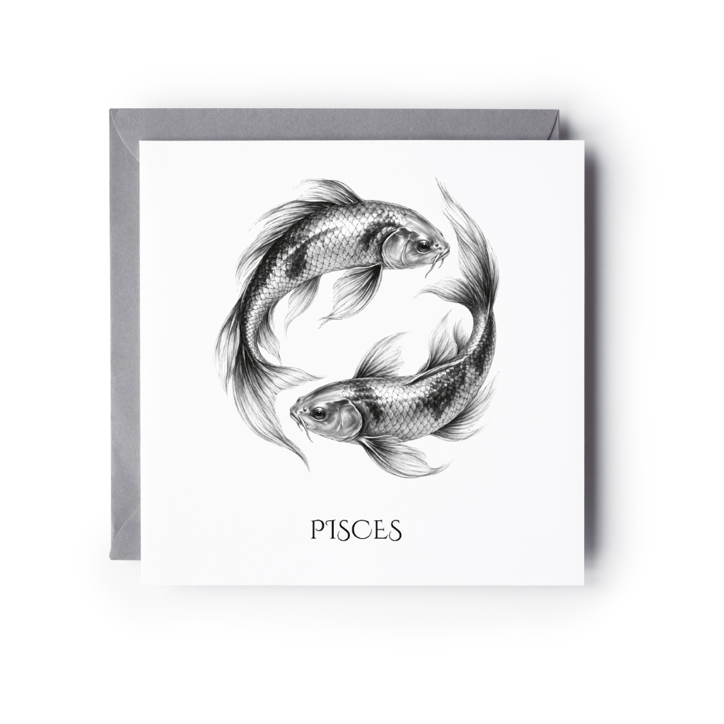 Pisces Horoscope Greeting Card