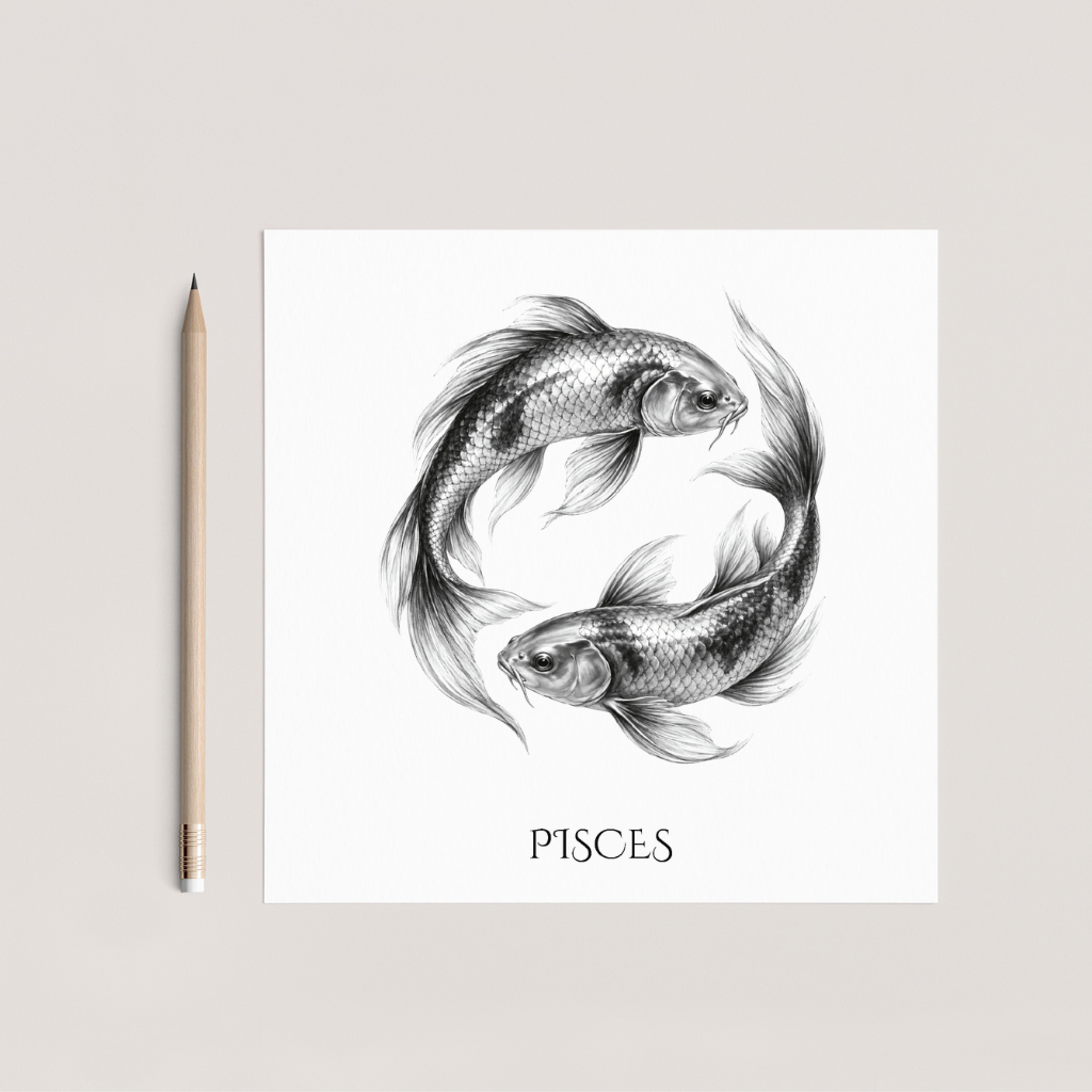 Pisces Horoscope Greeting Card