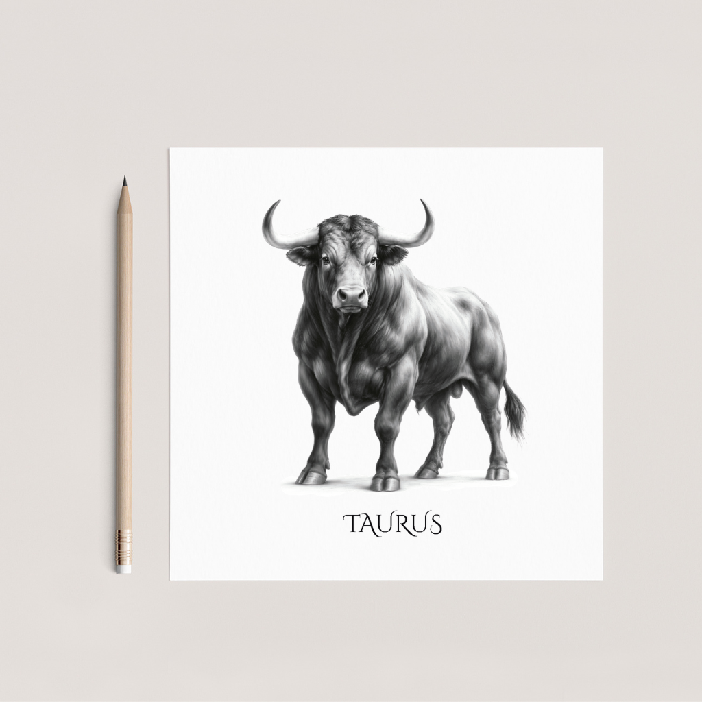 Taurus Horoscope Greeting Card