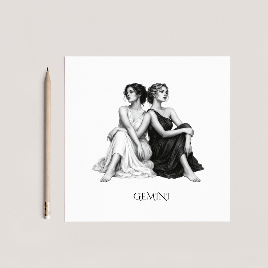 Gemini Horoscope Greeting Card