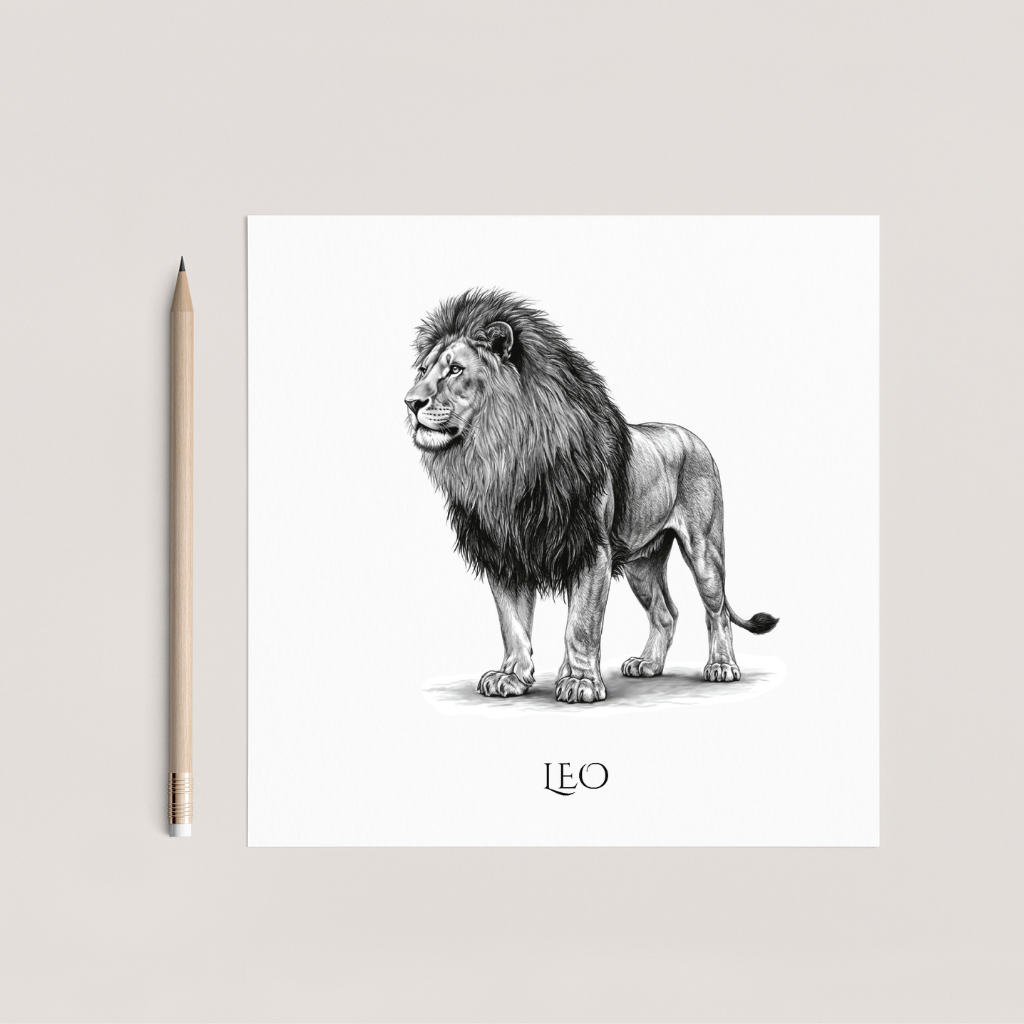 Leo Horoscope Greeting Card