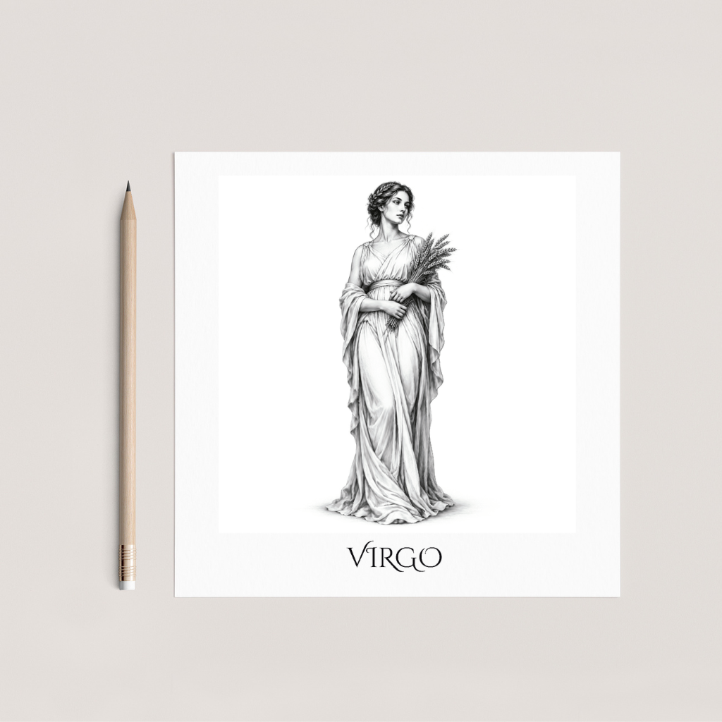 Virgo Horoscope Greeting Card