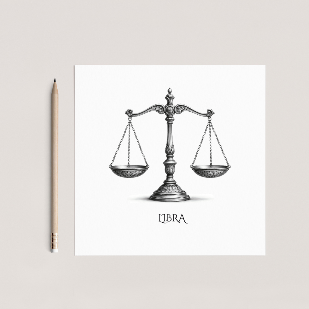 Libra Horoscope Greeting Card