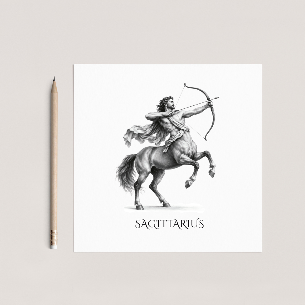 Sagittarius Horoscope Greeting Card