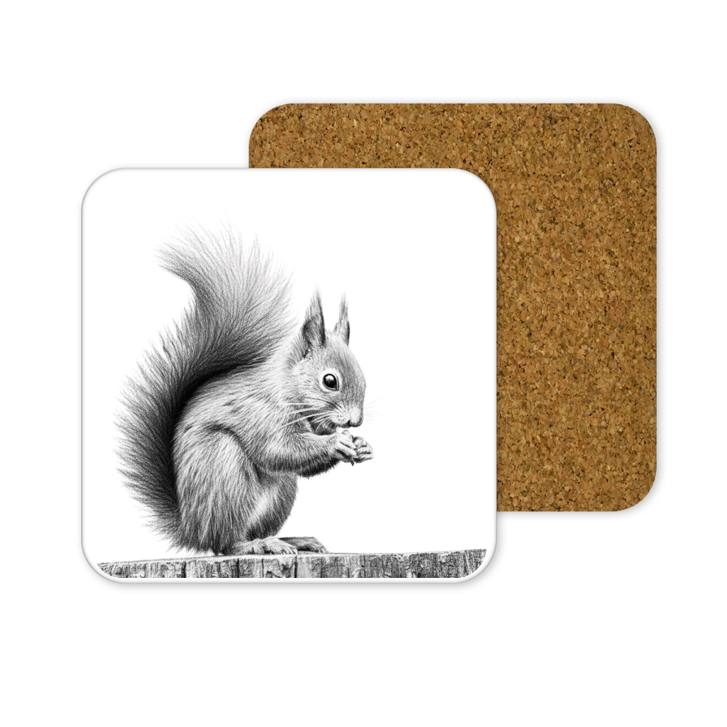 Red Squirrel Coaster