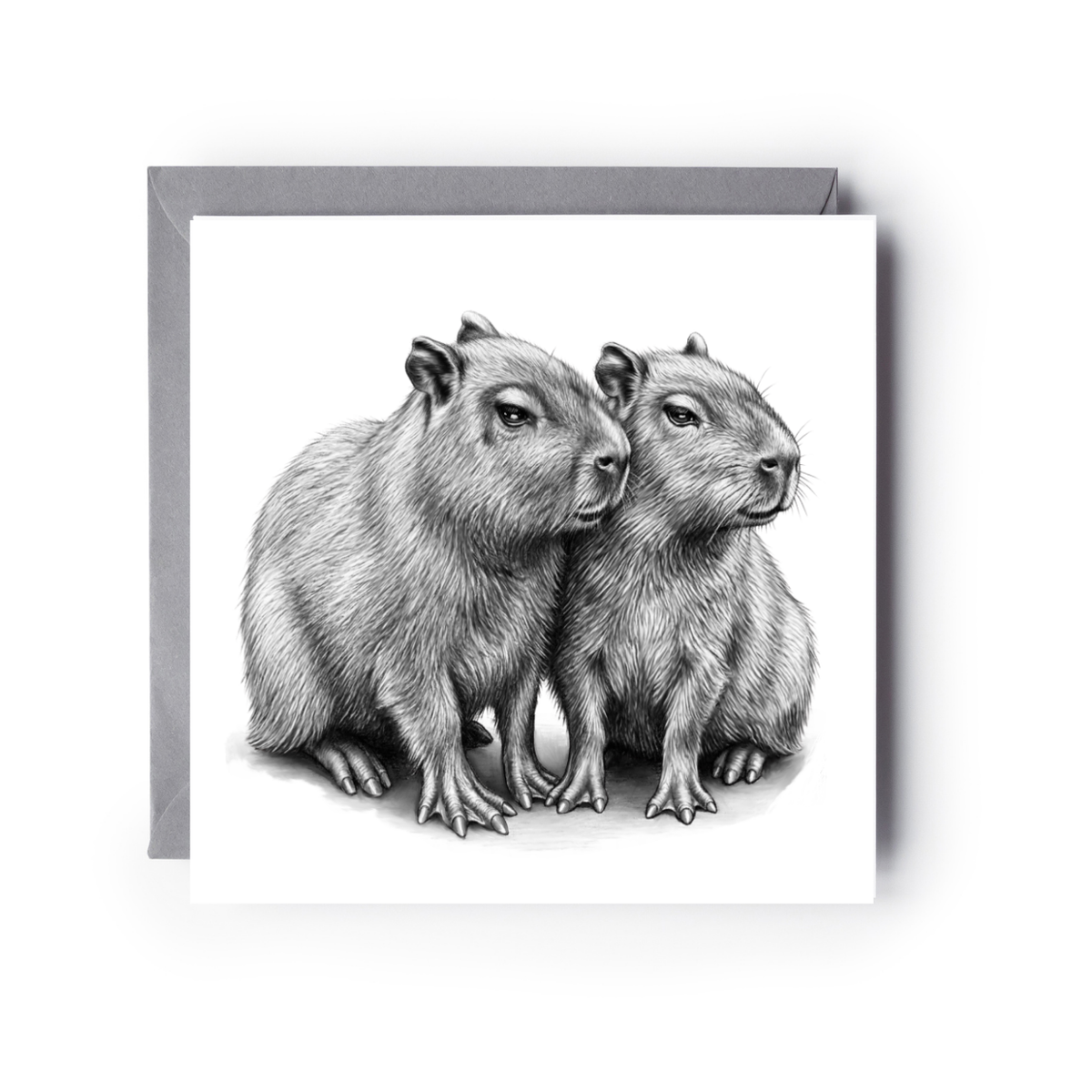 Capybara Greeting Card