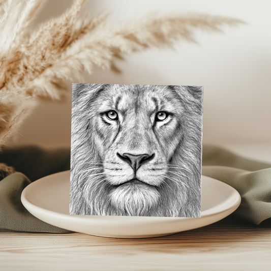 Rasallas the Lion Hand Drawn Greeting Card