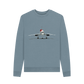 Stone Blue Women's Crew Neck Festive Concorde Sweater Certified Organic Cotton