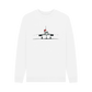 White Men's Festive Concorde Crew Neck Sweater Certified Organic Cotton