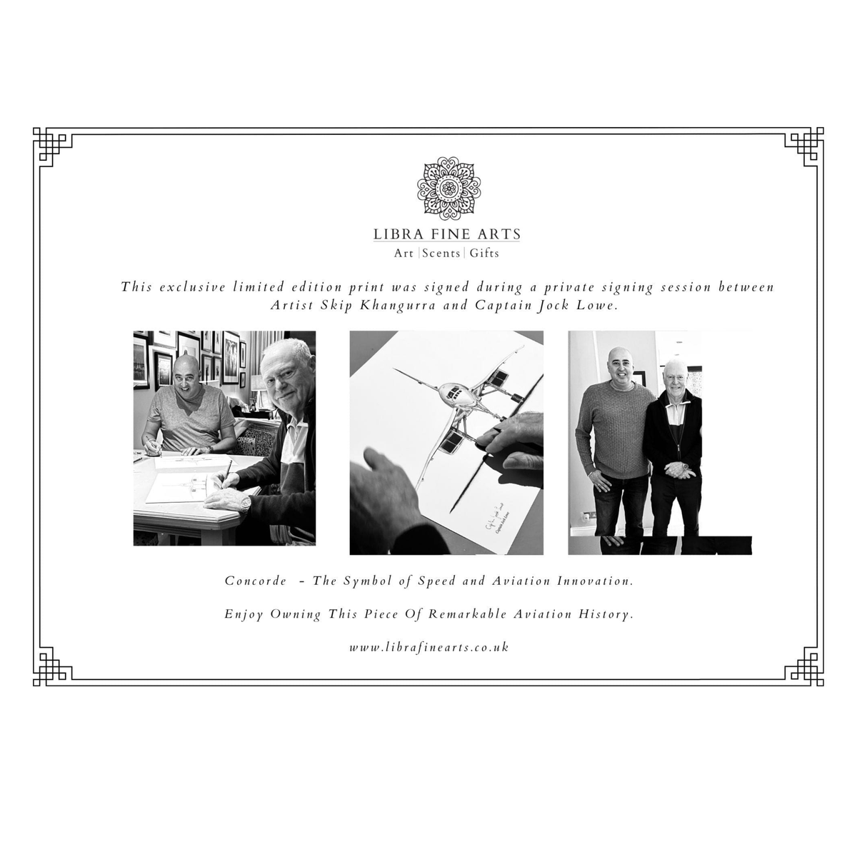 Signed Concorde Limited Edition Print – Jock Lowe & Skip Khangurra