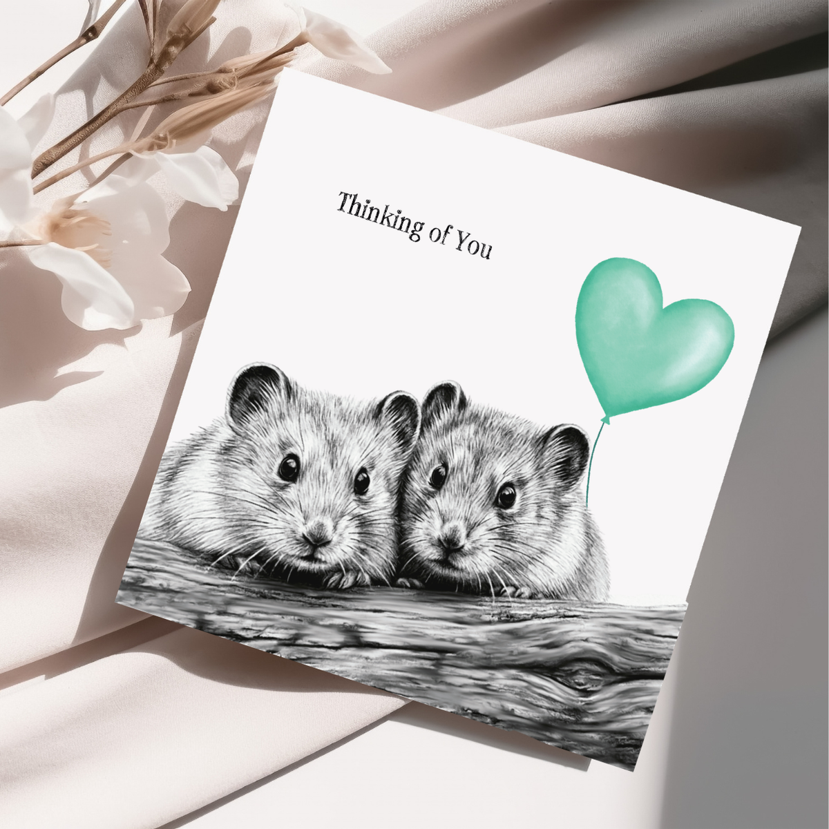 Thinking of You Mice Card
