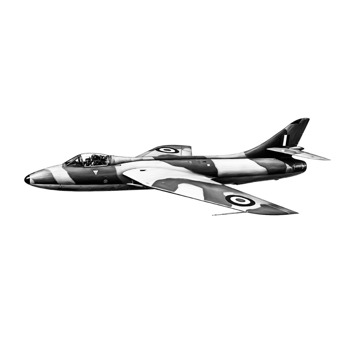 Hawker Hunter Fine Art Print