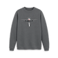 Slate Grey Printed Sweater Front