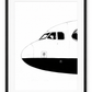 Airbus A320 Nose Study Fine Art Print with white mount and black frame