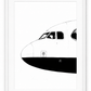 Airbus A320 Nose Study Fine Art Print with white mount and white frame