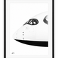 Airbus A350 Nose Study Fine Art Print with white mount and black frame