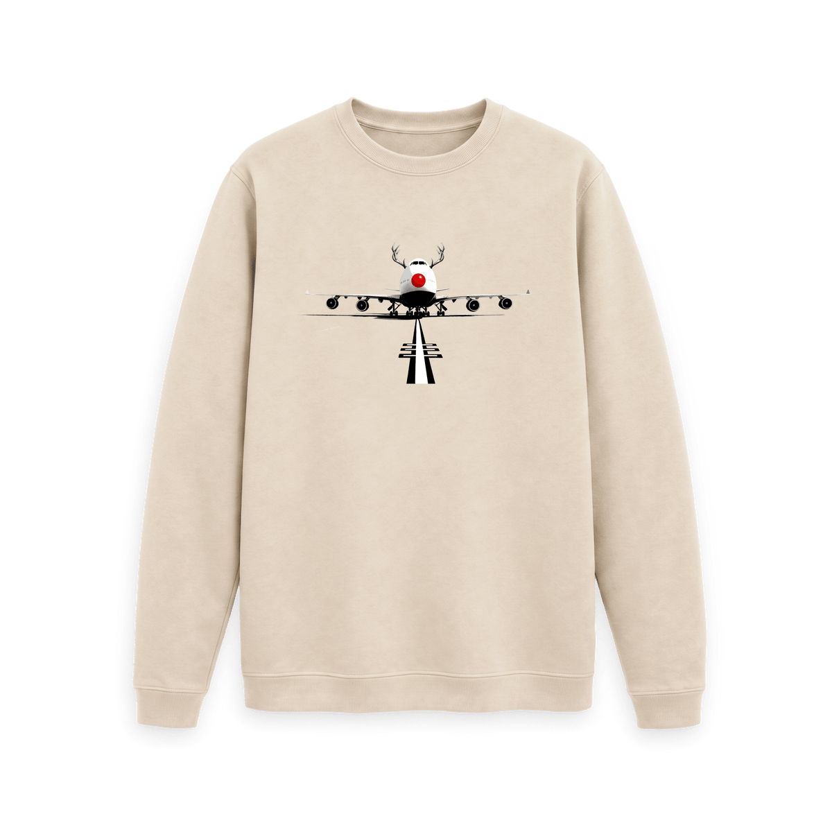 Oat Printed Sweater Front