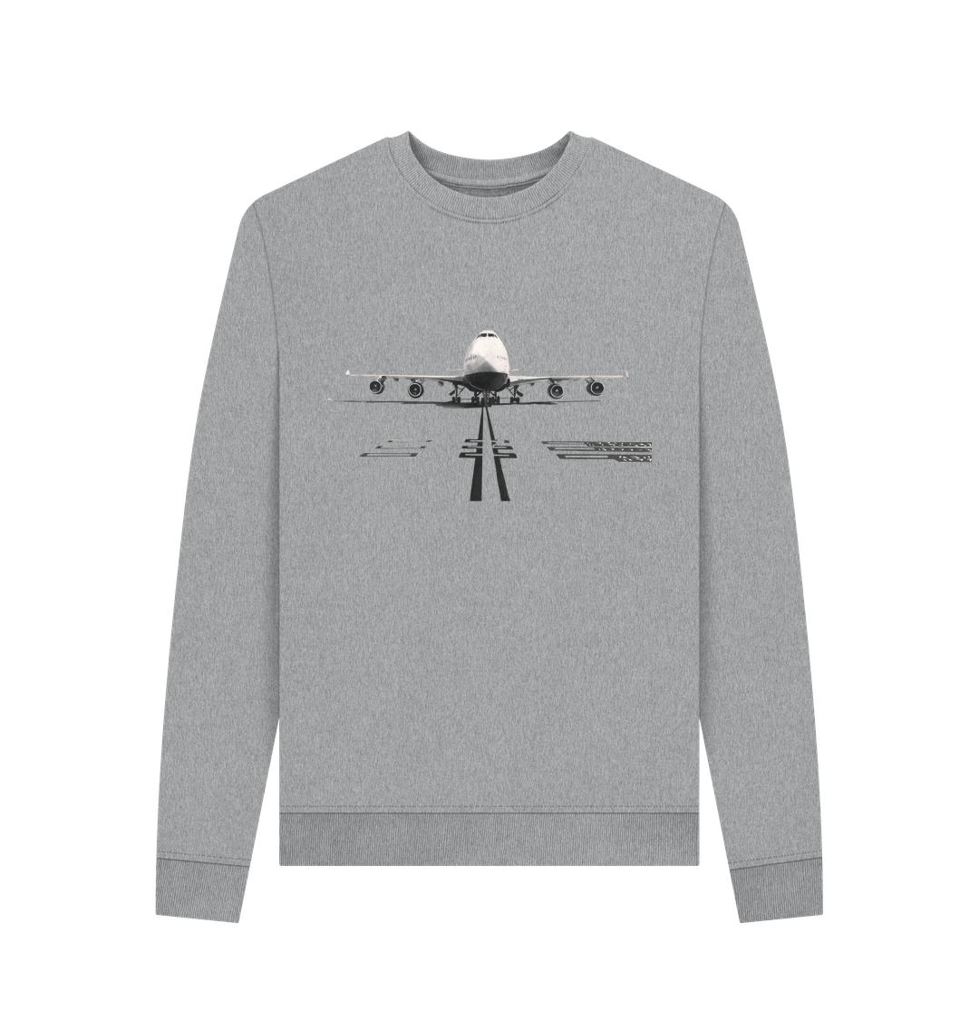 Light Heather Printed Sweater Front