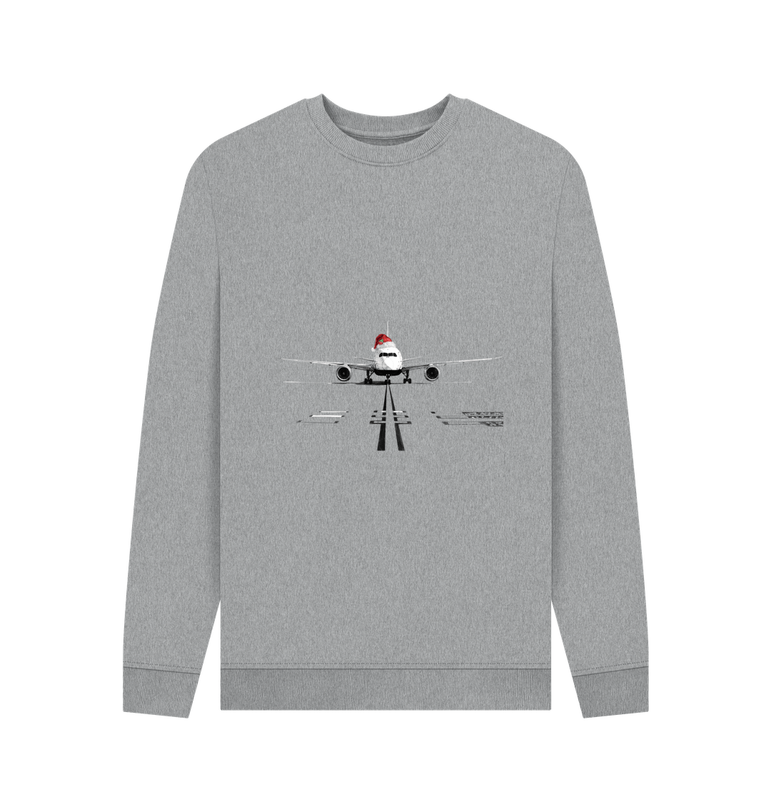 Light Heather Printed Sweater Front