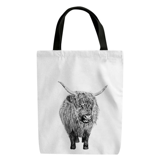 Baby Highland Cow Highland Cow Shopper Bag From Libra Fine Arts