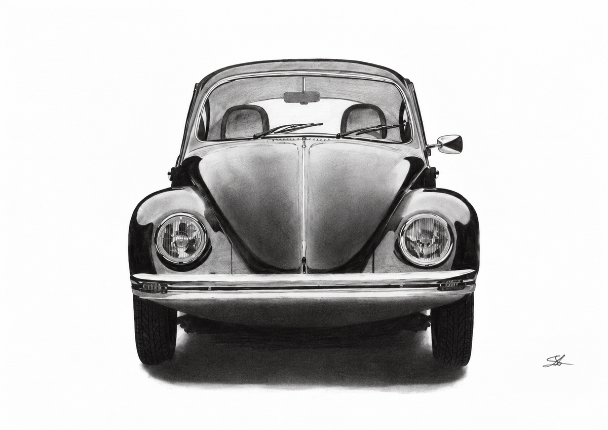 VW Beetle artwork only