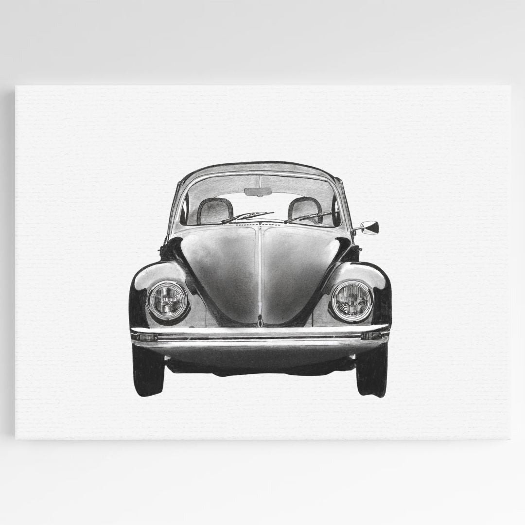 VW Beetle Giclée Fine Art Print From Libra Fine Arts