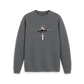 Slate Grey Printed Sweater Front