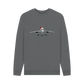 Slate Grey Men's Festive Concorde Crew Neck Sweater Certified Organic Cotton