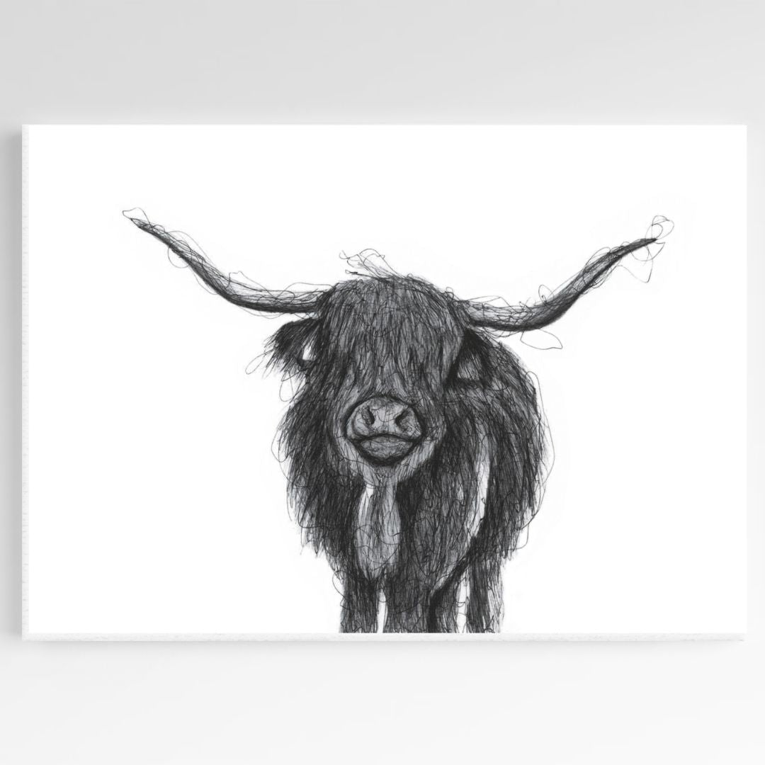 Highland Cow Fine Art Print - Wall Decor