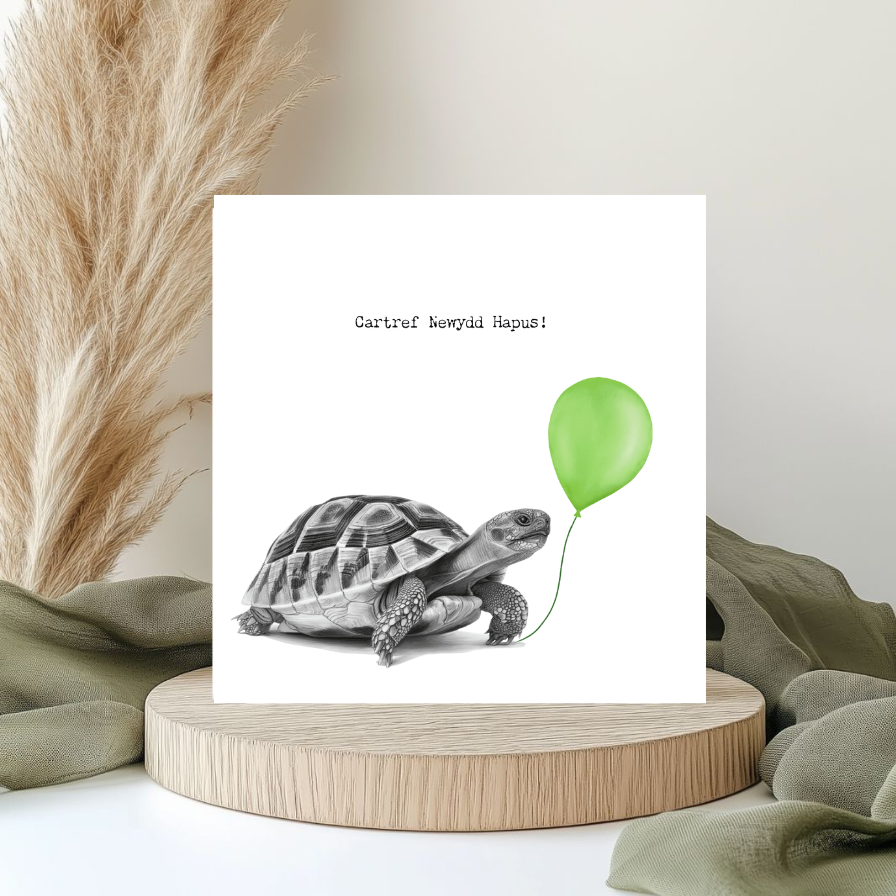 Cartref Newydd Hapus – Hand-Drawn Greeting Card | Welsh New Home Celebration